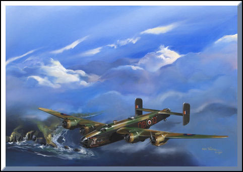 "The Queen Returns"-Rich Thistle-B-25 Mitchell World War II Aviation Art